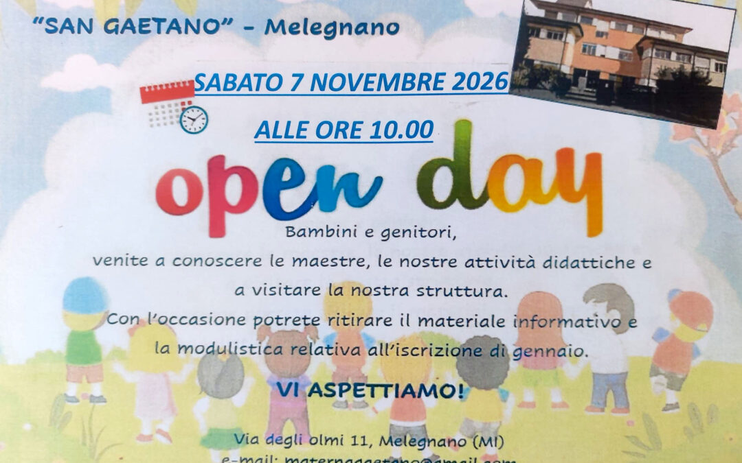 Open Day sabato 7 novembre 2026